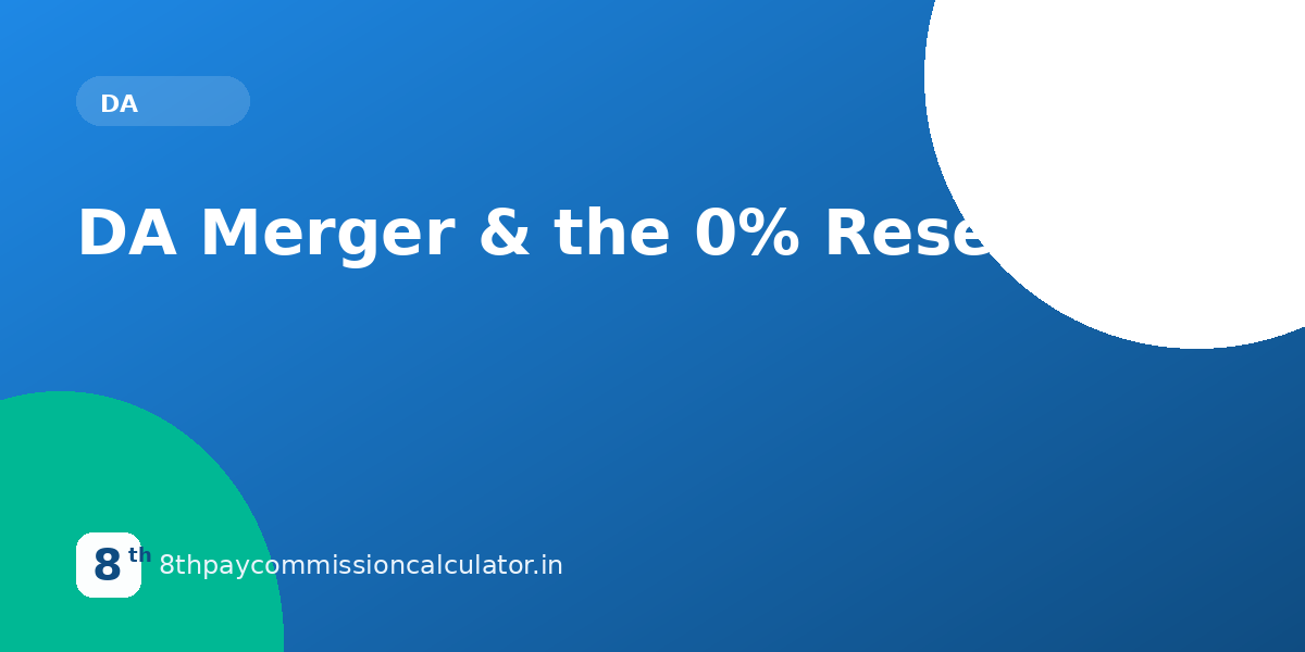 DA Merger & the 0% Reset