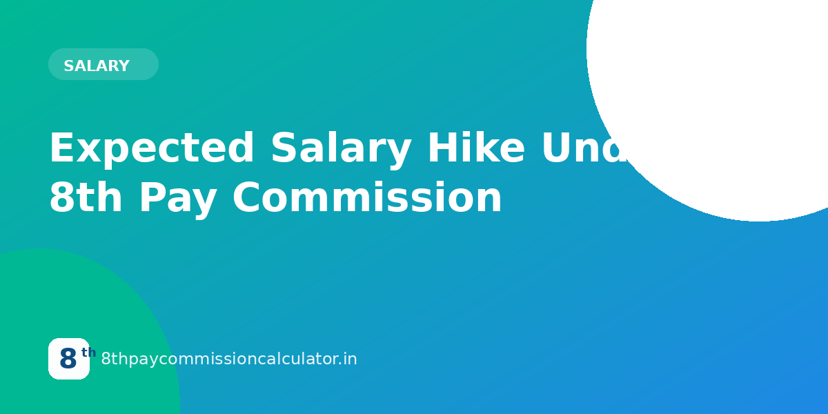 Expected Salary Hike Under the 8th Pay Commission